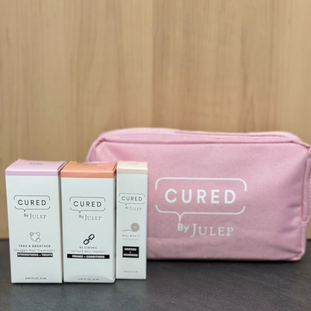 Julep Cured Nailcare Trio with Pink Bag